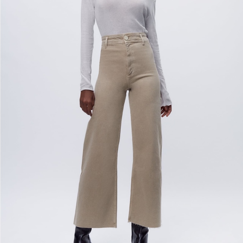 Zara Marine Straight High Rise Jeans